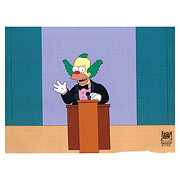 Simpsons Krusty the Clown Roast Original Animation Cel